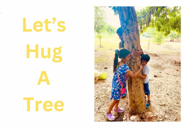 hugged a tree
